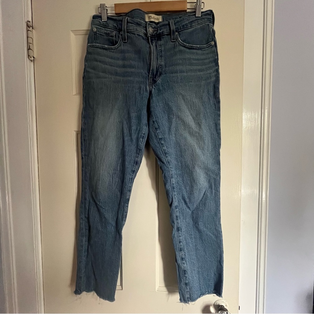 Madewell Blue Straight Leg Jeans Versatile Everyday Wear